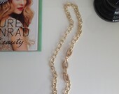 Gold Pavé links chain necklace