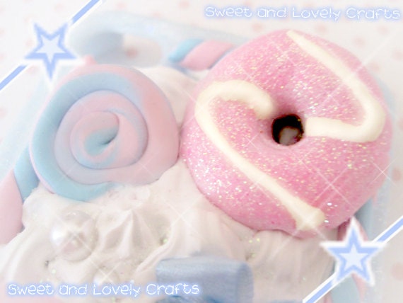 Sweet Shoppe Cotton Candy Deco iPhone 4 Case  (SALE 25% OFF)