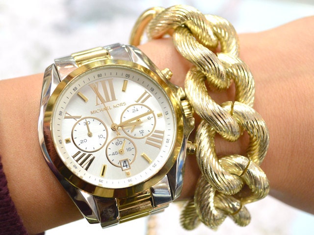 GOLD Curb Chain Link Bracelet