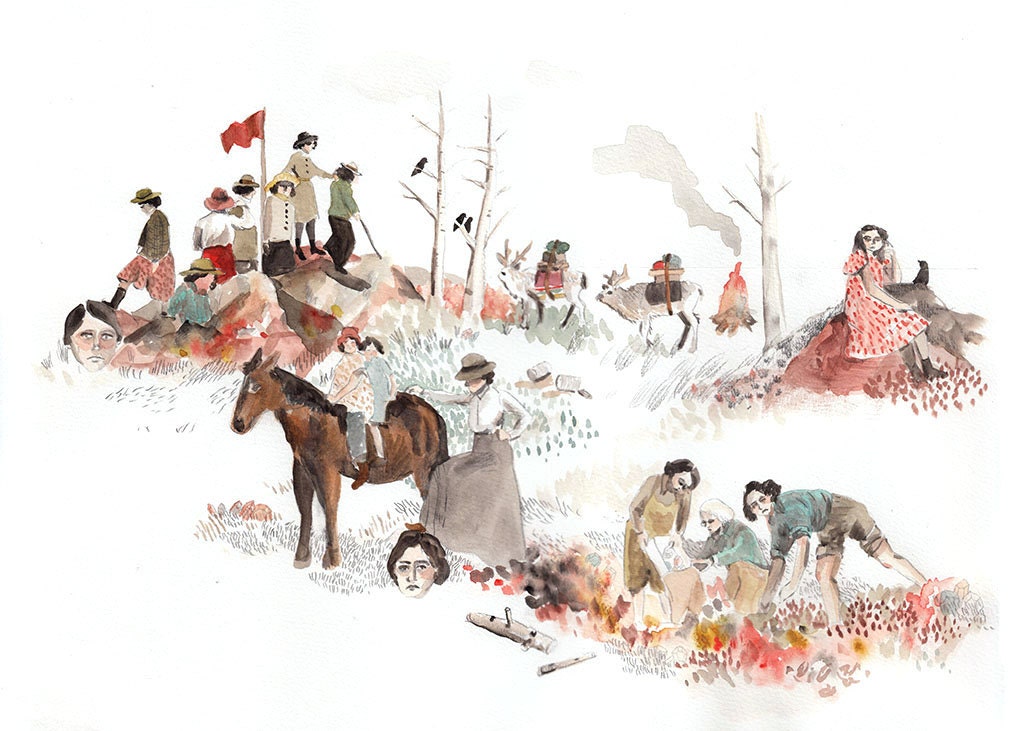 Great Heights, Watercolour Print