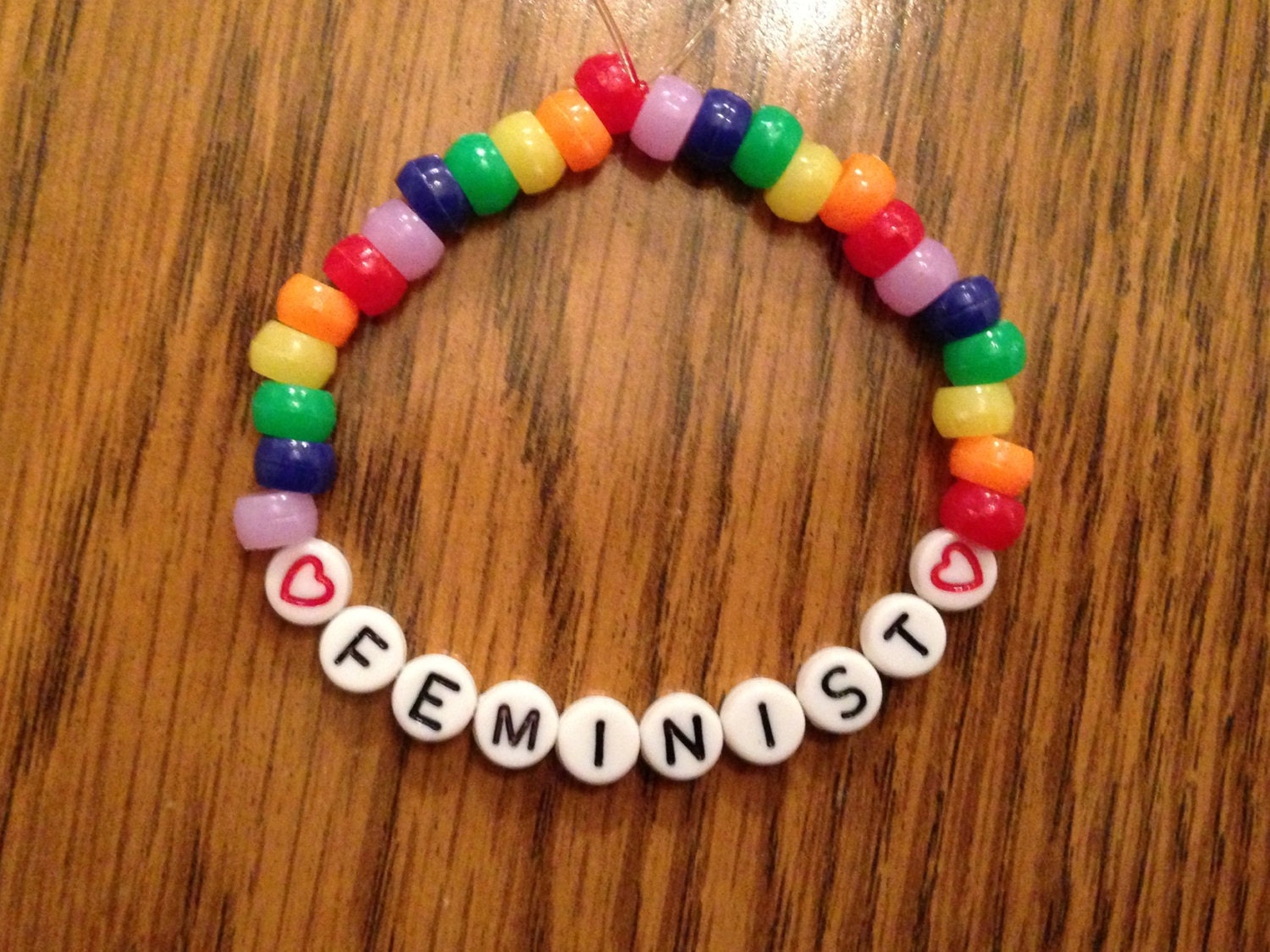 Rainbow Feminist Bracelet