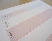 Printable Weekly Planner Sheets PDF - Full Size (8.5" x 11") - Spring Mint Design