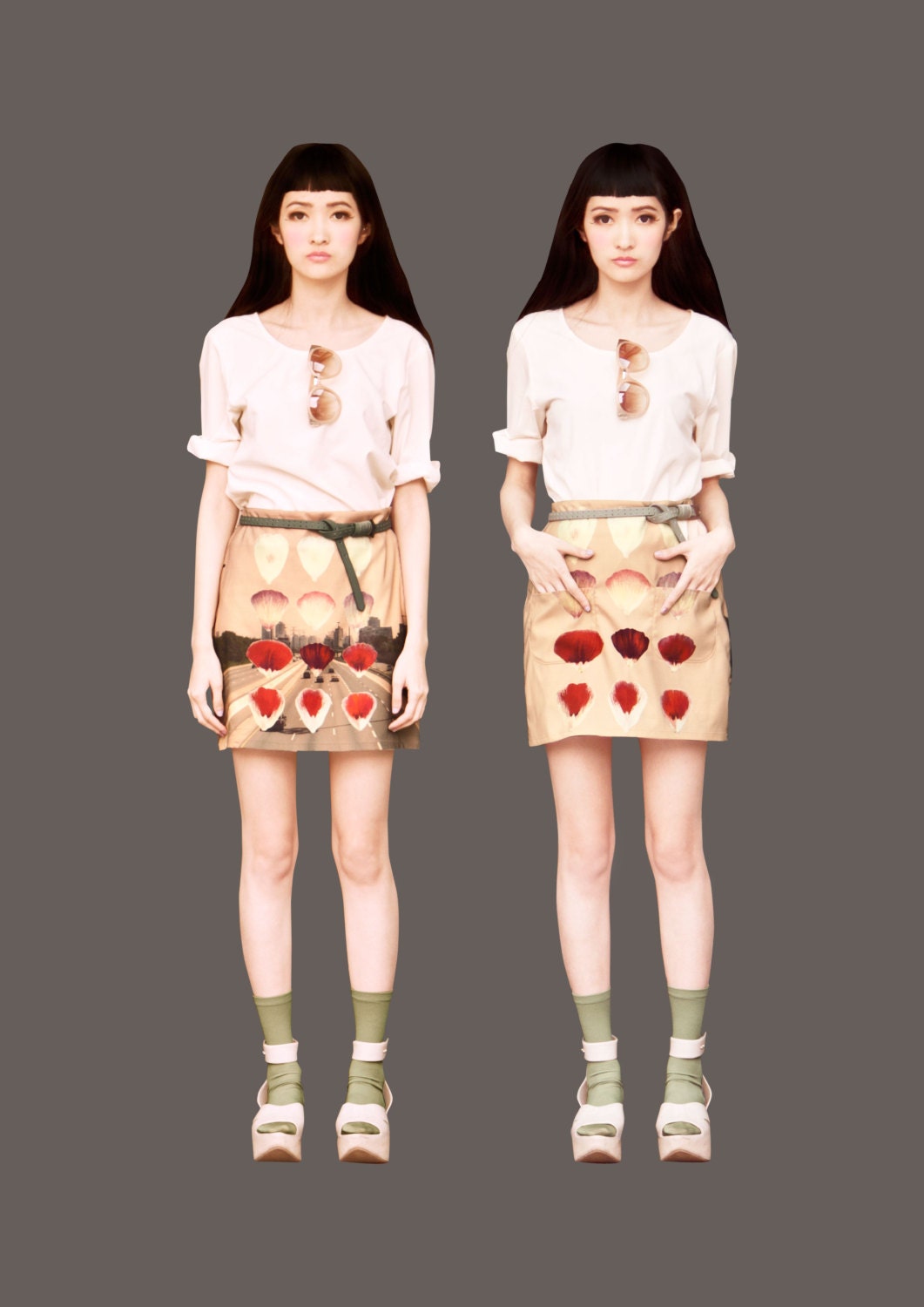 FABITORIA digital printed skirt - 11
