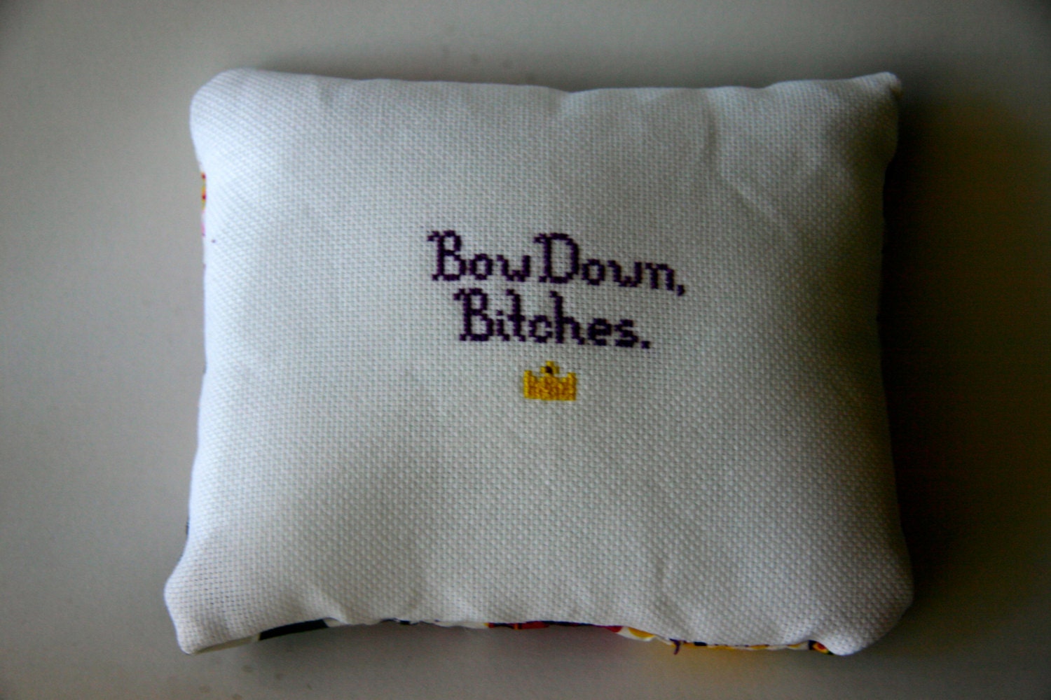 Bow Down decorative pillow