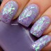 Sparkly White Glitter Nail Art YD088 Iridescent glitter strips Shines Pink Blue Silver