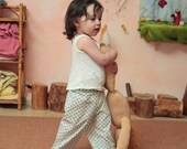 Customized Summer Pants - for Girls and Boys, Sizes 2T, 3T, 4T, 5T ,Cotton, Back Pockets