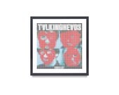 Talking Heads Album Cover Inspired Pixel Poster Print 13"x13"