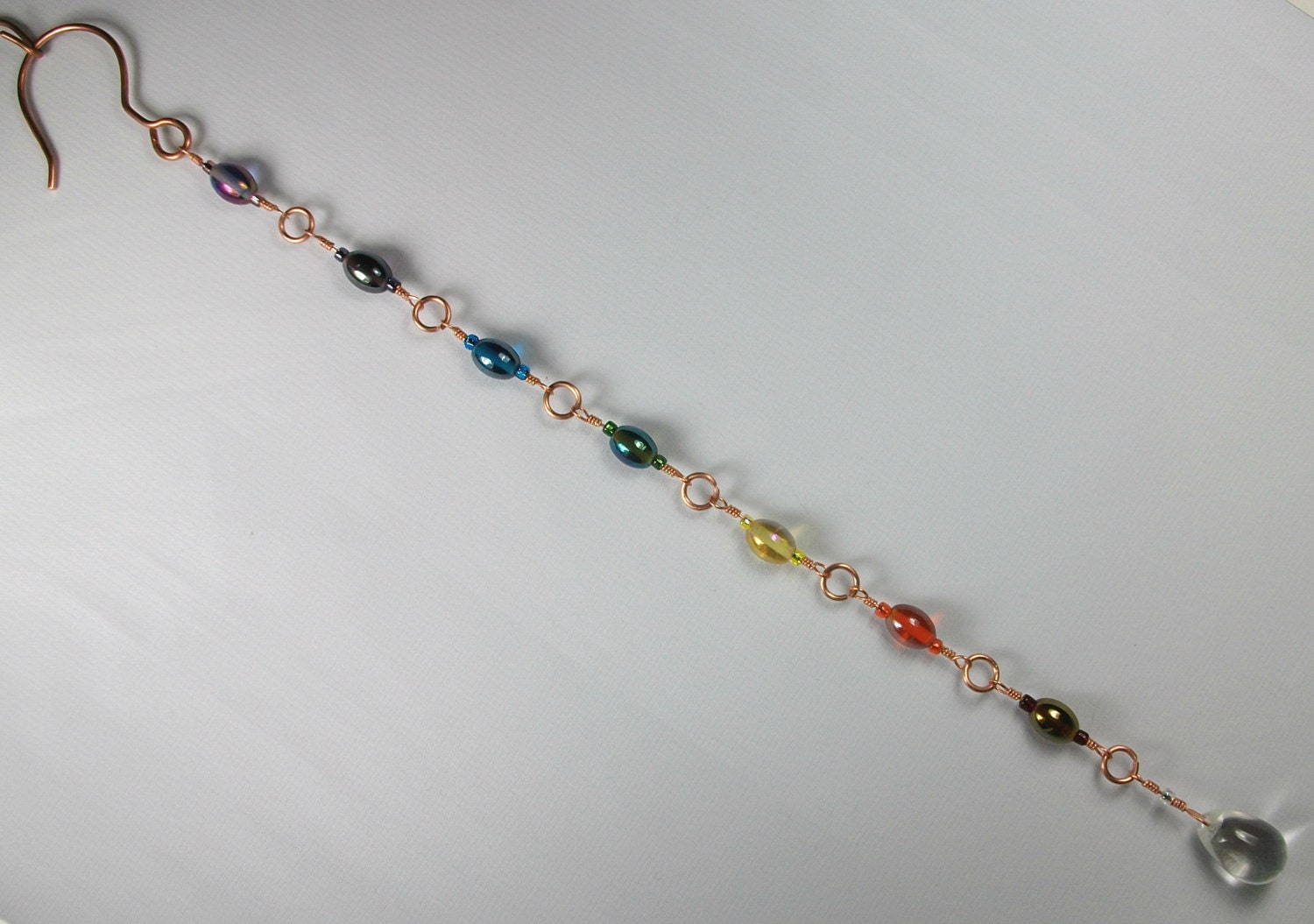 Handmade Copper Wire Chakra Sun Catcher