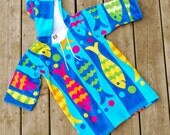 L (4-6) Towel Cover-Up  "One Fish, Two Fish"