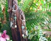 Sacred Geometry Multi Stone Dangle Earrings