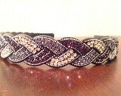 handmade crystal hair accessories cross headband.