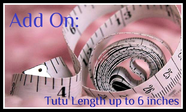 Add On: Add up to 6 Inches of Length Option to Your Tutu Skirt