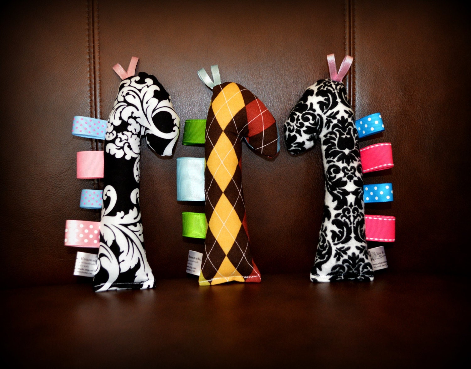 Baby Rattle Soft Teething Toy Giraffe WASHABLE