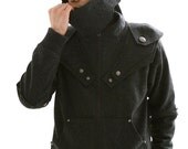 El Clasico Armored Knight Zipup Hoodie(100% Handmade Wool) Made To Order