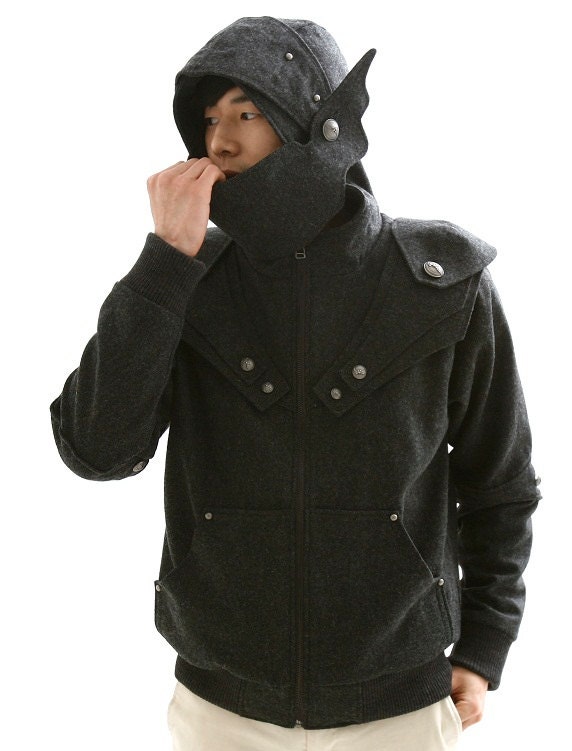 El Clasico Armored Knight Zipup Hoodie(100% Handmade Wool) Made To Order