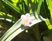 Pastel Dainty Daisy Earrings - Handcrafted Polymer Clay Jewelry - Silver Plated, Nickel Free, Lead Free Post Earrings