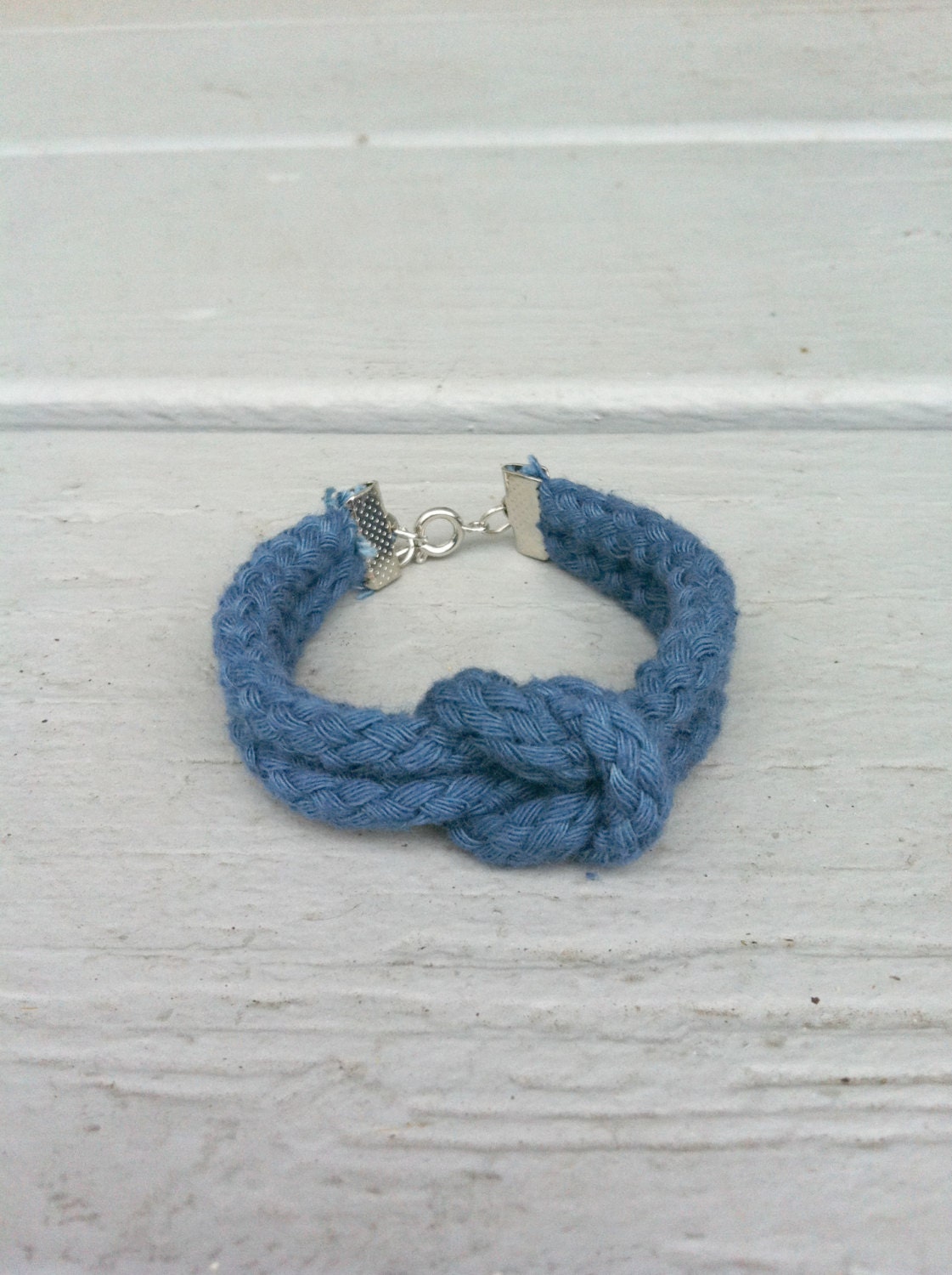Nautical Navy Blue Rope Knot Bracelet