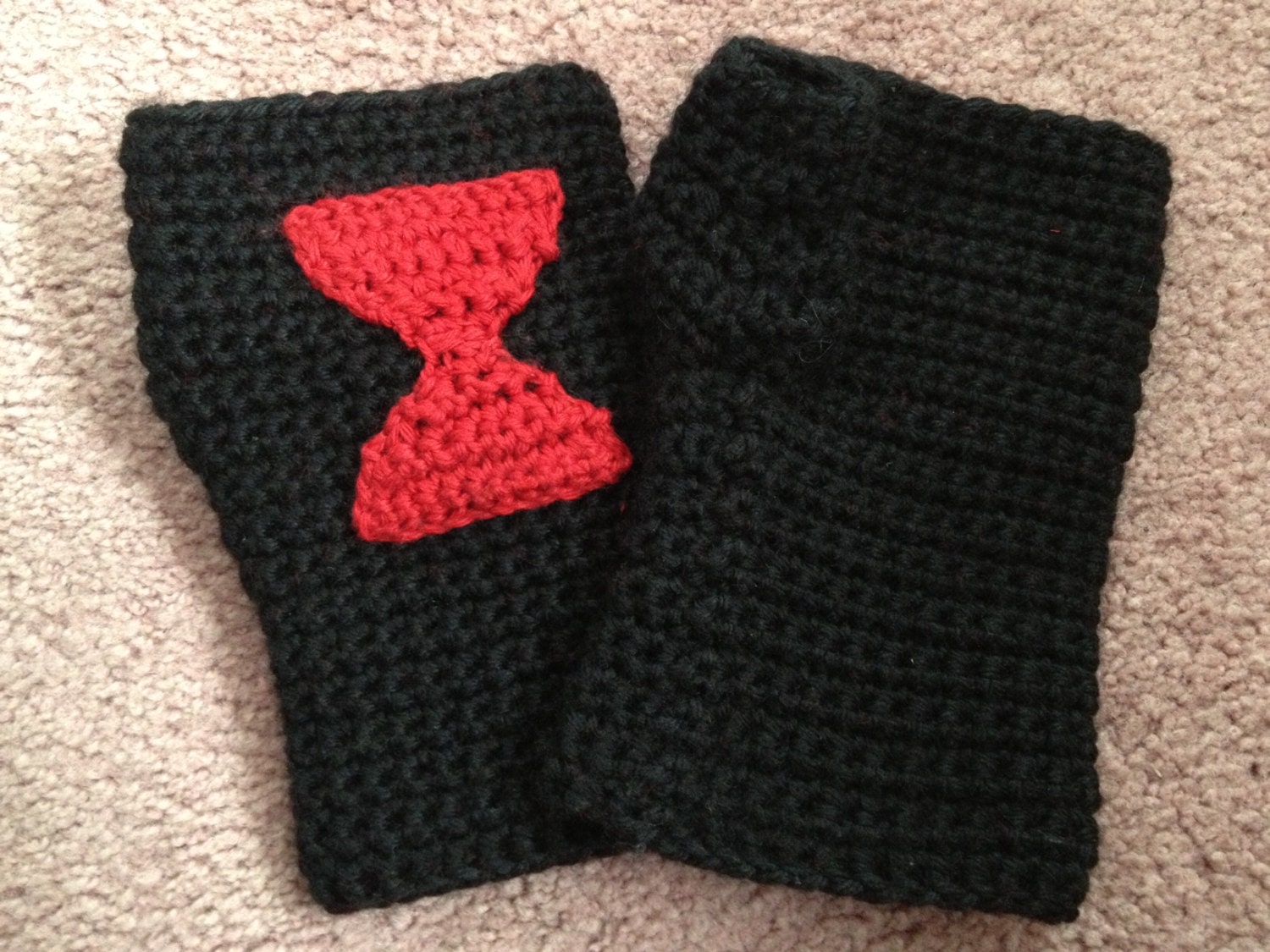 Black Widow Inspired Fingerless Gloves