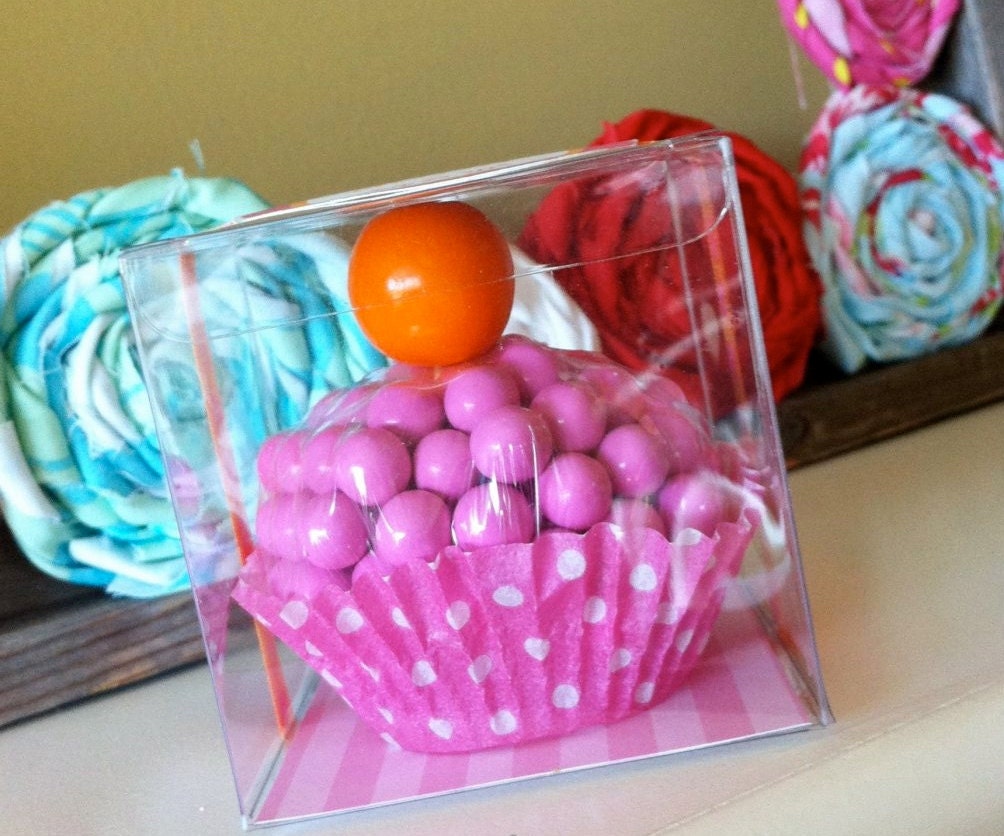 6 Candy Favor Cupcakes