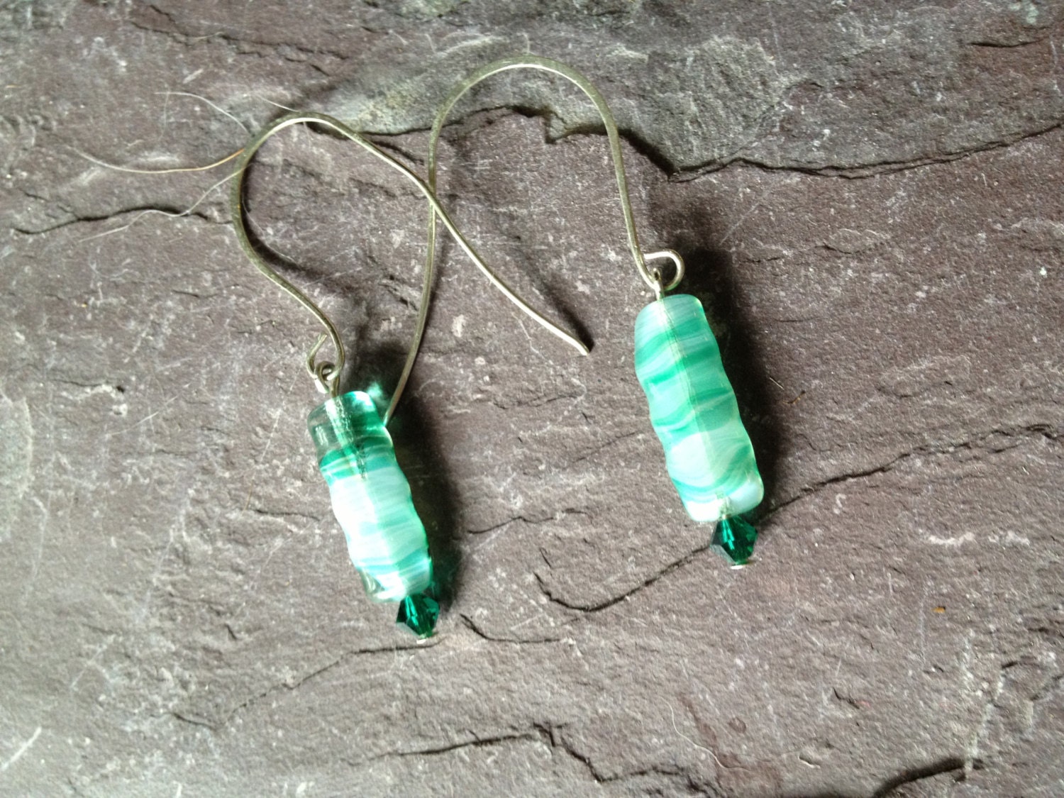 Green Earrings - Bohemian Gypsy Jewelry
