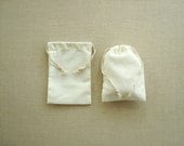 4 x 6 qty. 100 Best Cotton Muslin bags, plain cotton bag, double drawstring