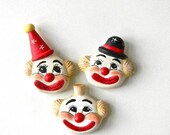 vintage clown magnet set