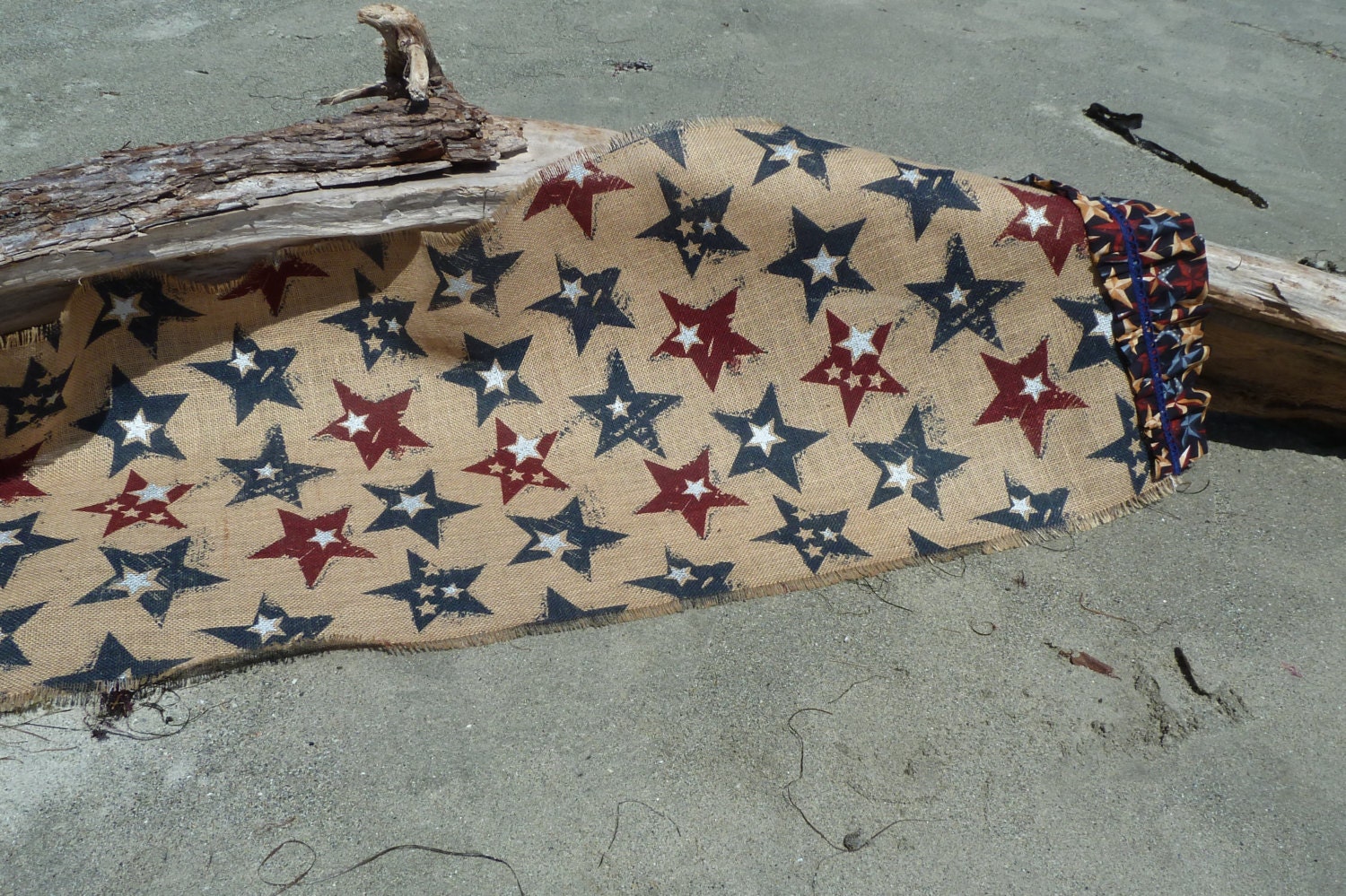 4th of July Burlap Table Runner