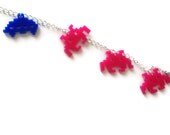 Space Invader Charm Bracelet