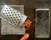 Vintage Soviet graters Set of 2 metal graters Rustic primitive kitchen decor USSR era 60s