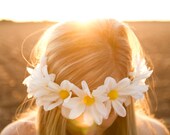 White Daisy Flower Crown