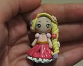 Rapunzel Chibi Polymer Clay Charm