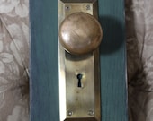 Reclaimed Vintage Brass Door Knob Coat Hangar
