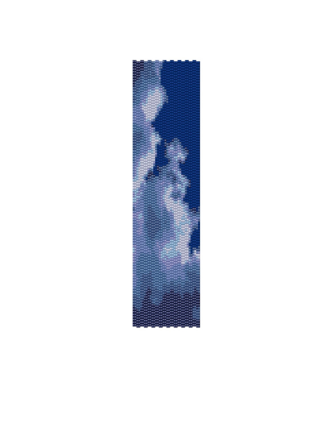 Clouds - Peyote Bracelet Cuff Pattern