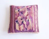 Vintage Throw Pillow - Multicolored Woven Abstract Scandinavian Design