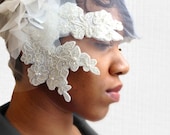 Eco Bohemian Lace Veil / Headband