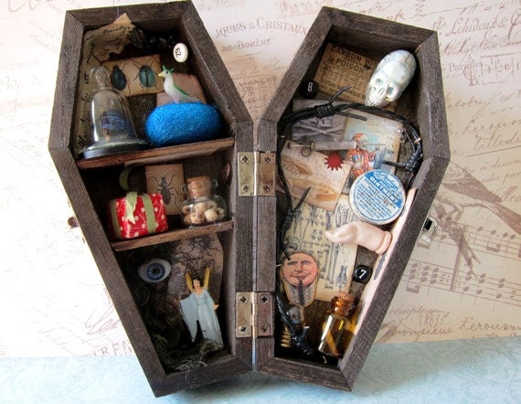 The Mind of a Mad Man - Miniature Coffin Shadowbox