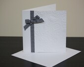 Paisley Embossed Card - Ideal thank you note