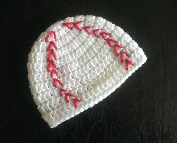 Baseball Baby Hat by AngelinasCrafts4U on Etsy
