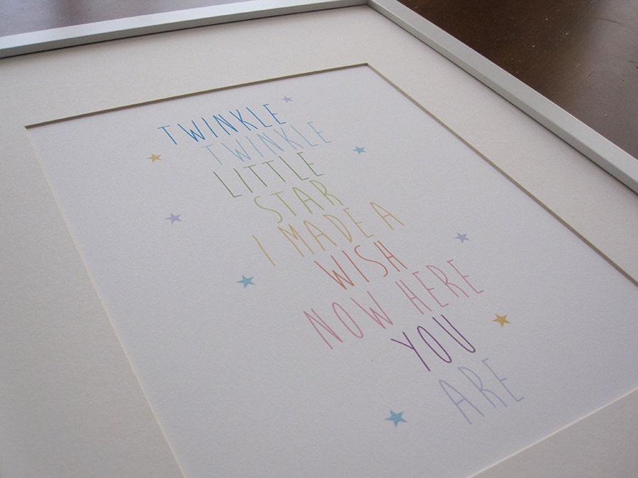 Twinkle Twinkle Little Star Print