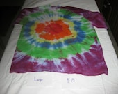 Sun Burst tie Dye Large Tee Shirt