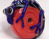 Handmade Lampwork lizard / Gecko / Newt Focal Bead or Pendant