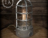 Vintage Industrial Explosion Proof Desk Lamp Steampunk Decor Table Light Adalet