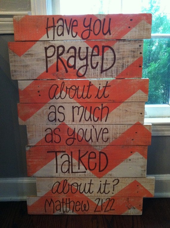 Pallet Art -Bible Verse- chevron Matthew