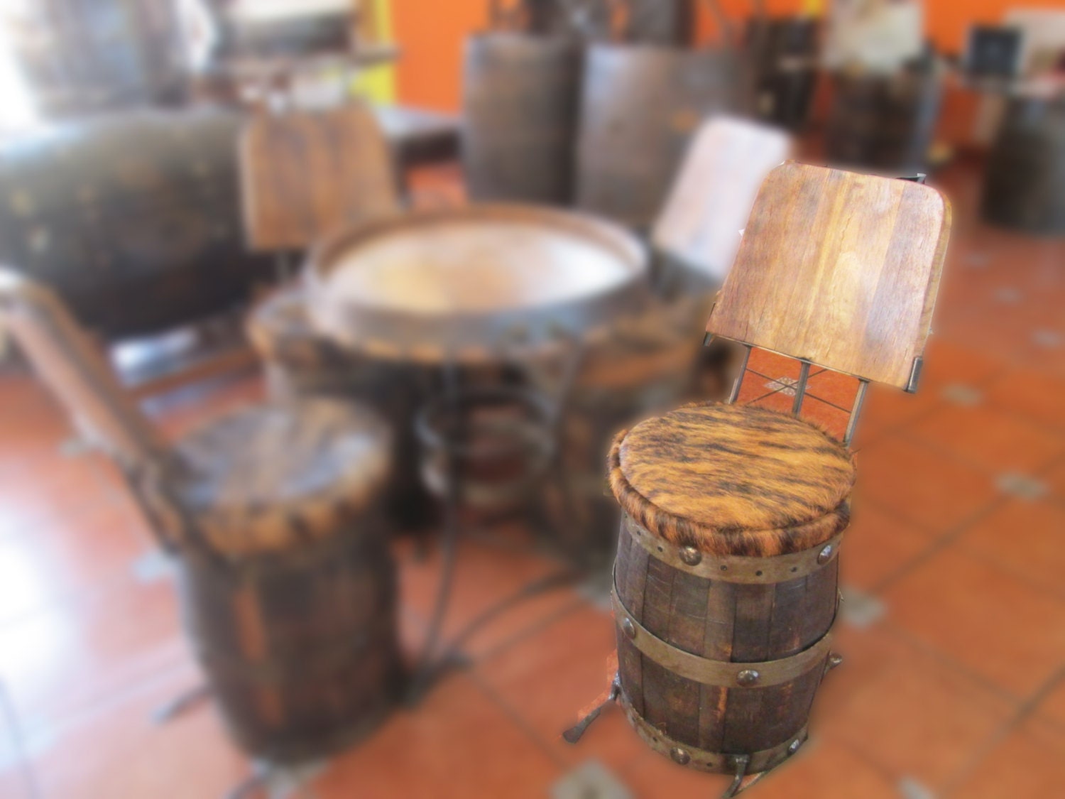 Tequila barrel chair
