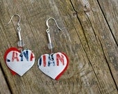 Recycled Aluminum Earrings - Canadian Love