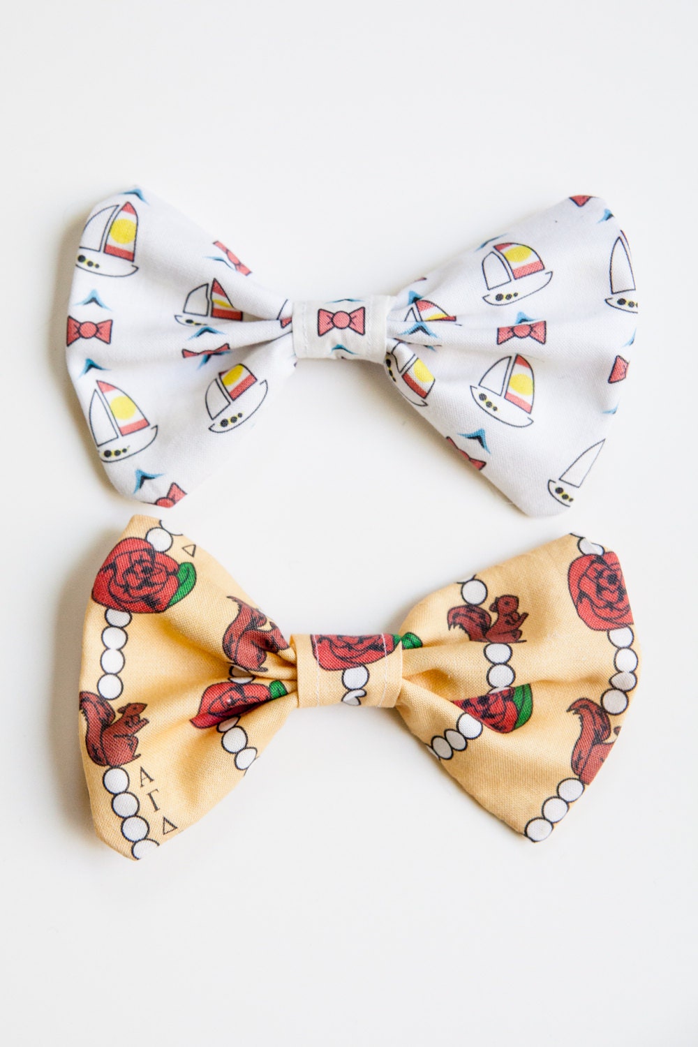 Boats and Bows Custom Printed Hair Bow in 14 prints
