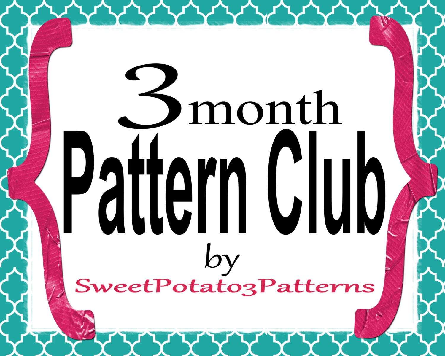 PATTERN of the Month Club - 3 Months - Crochet