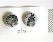 Badge bambi and rabbit