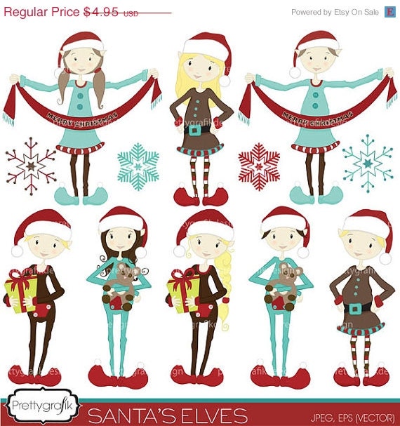 60% OFF Memorial weekend christmas elves clipart commercial use, vector graphics, digital clip art, digital images - PGCLPK418 Il_170x135