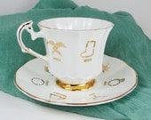 Cup of Fortune Mixed Set - Vintage Fortune-Telling Tea Cup and Saucer